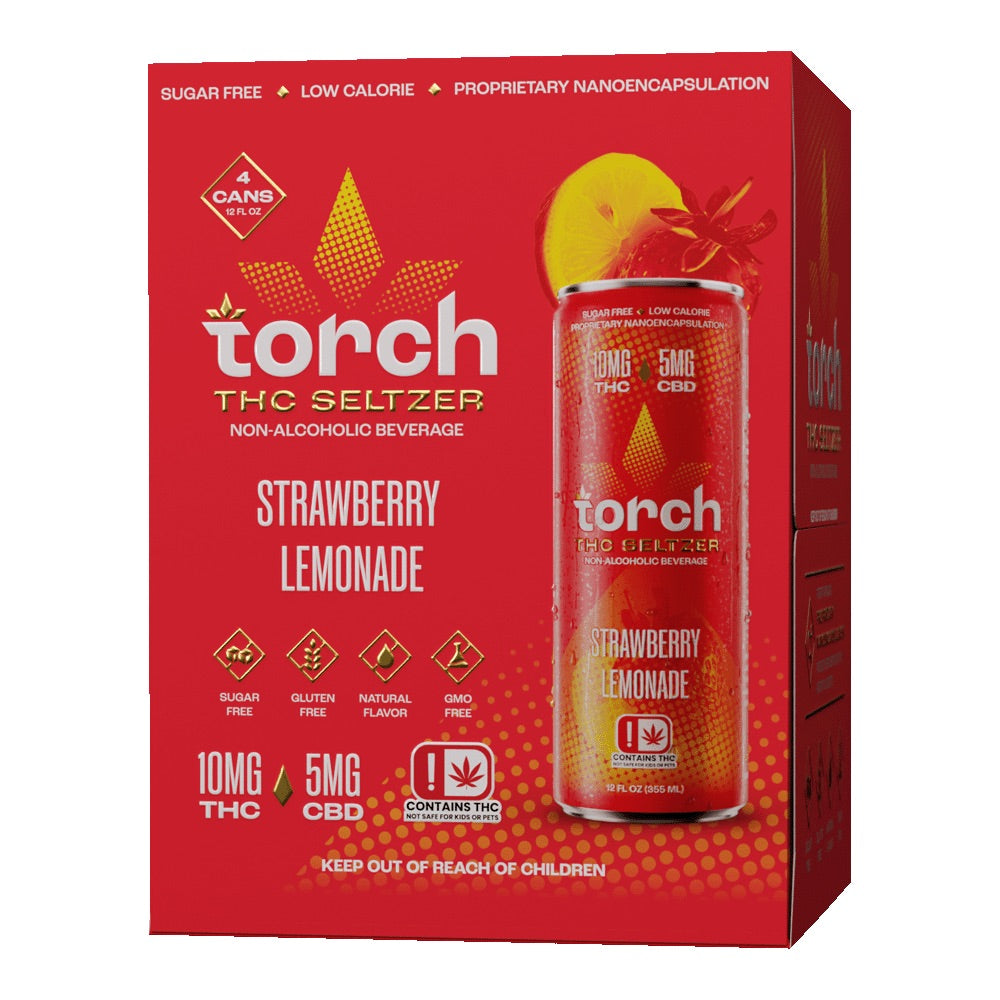 Strawberry Lemonade THC Drink – 10mg THC + 5mg CBD
