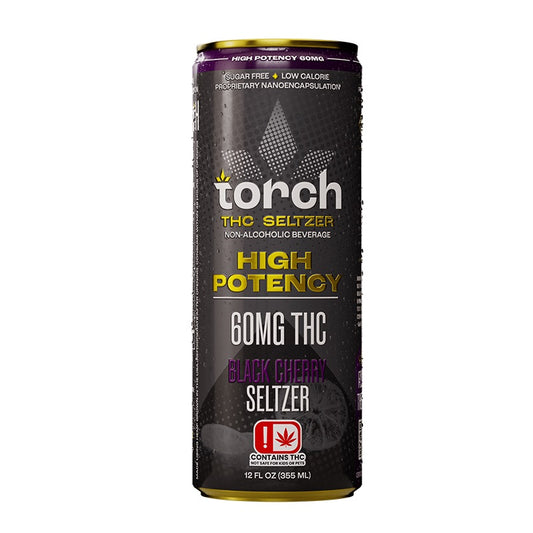 Black Cherry High Potency Seltzer THC Drink – 60mg THC