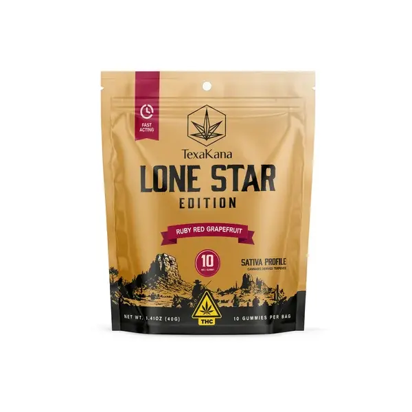 TexaKana Lone Star 10mg - Ruby Red Grapefruit