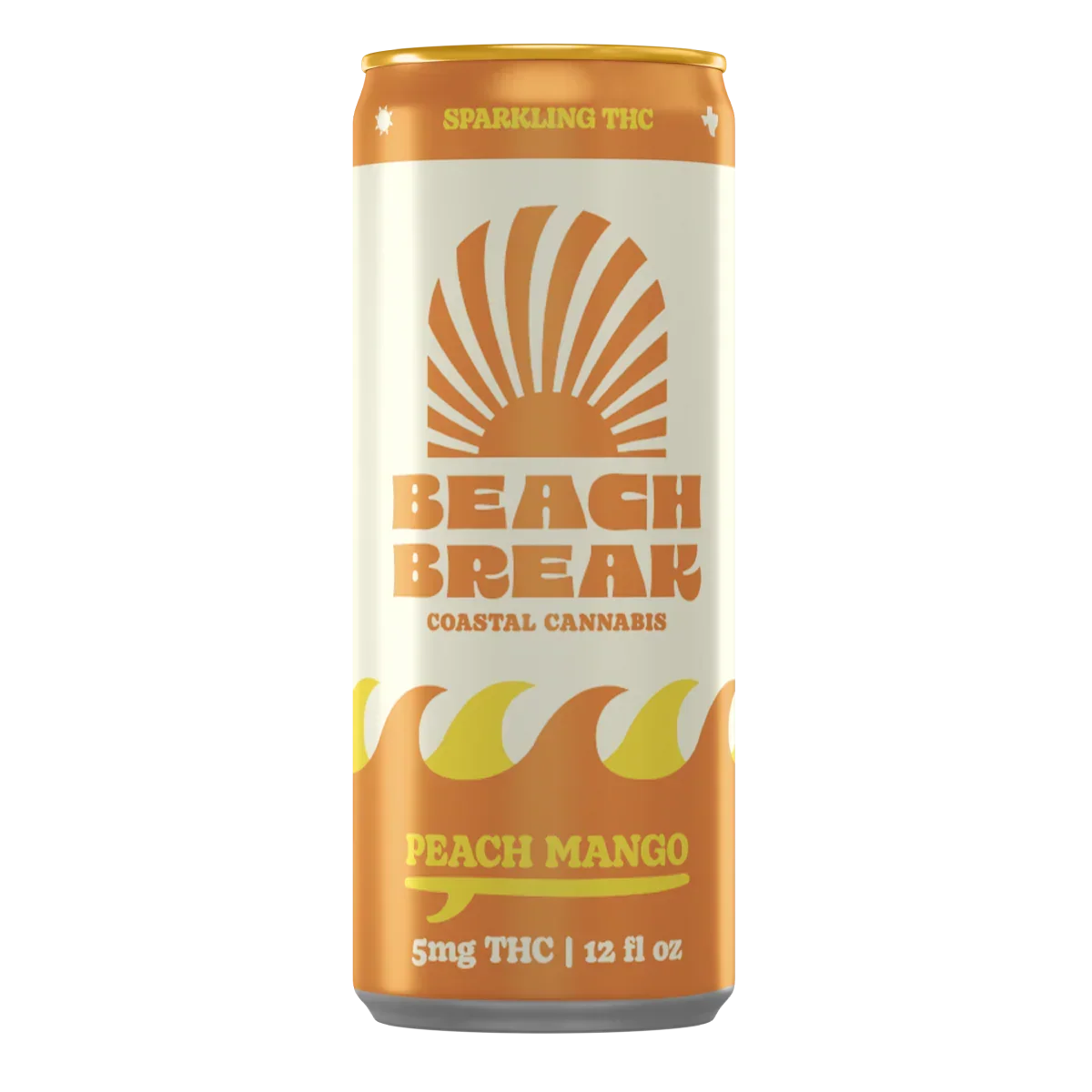 Peach Mango Low Dose THC Seltzer 5mg product image