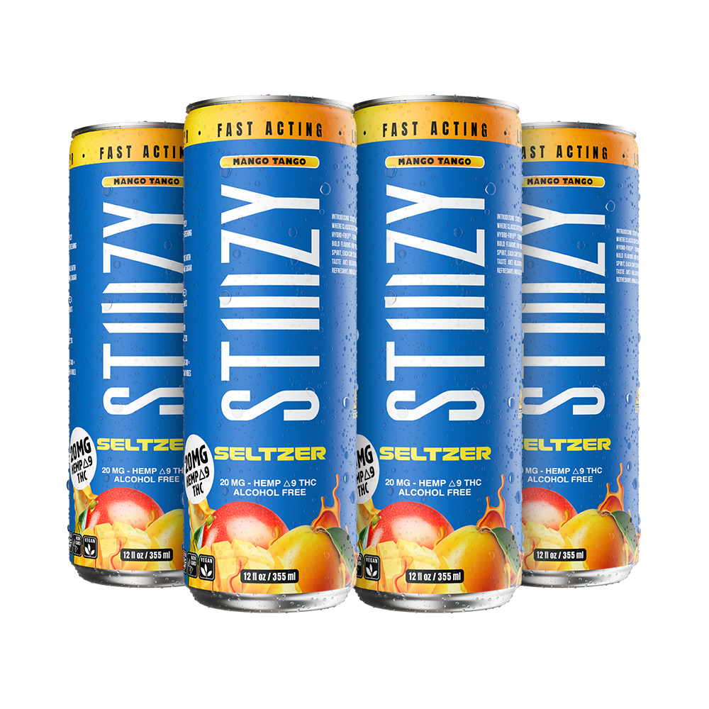STIIIZY Mango Tango Seltzer 20mg THC four-pack