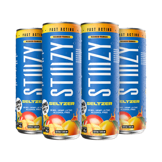 STIIIZY Mango Tango Seltzer 20mg THC four-pack