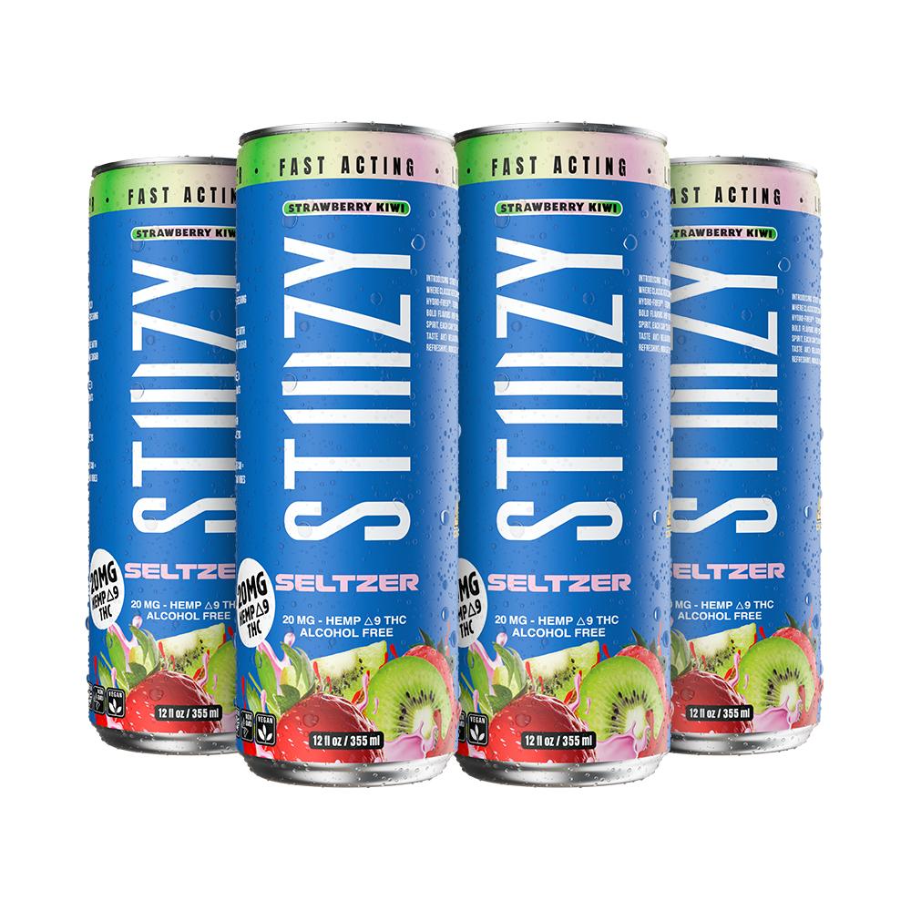 STIIIZY Strawberry Kiwi Seltzer 20mg THC four-pack