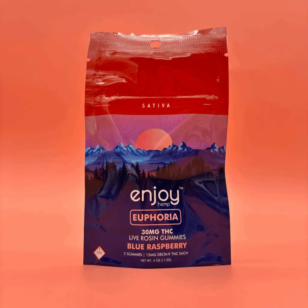 Blue Raspberry Live Rosin Grab 'n' Go Delta 9 Gummies - 15mg, Sativa (2ct) product image