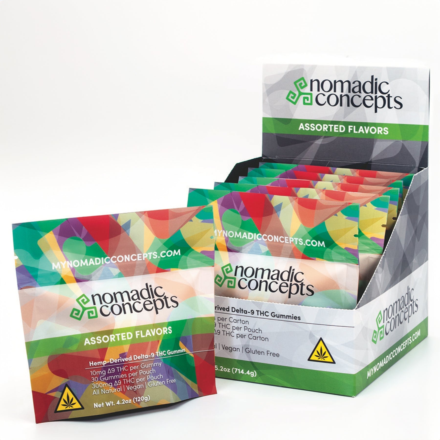Nomadic Concepts 10MG hemp-derived Delta-9 THC gummies included in the Giwigi Starter Kit