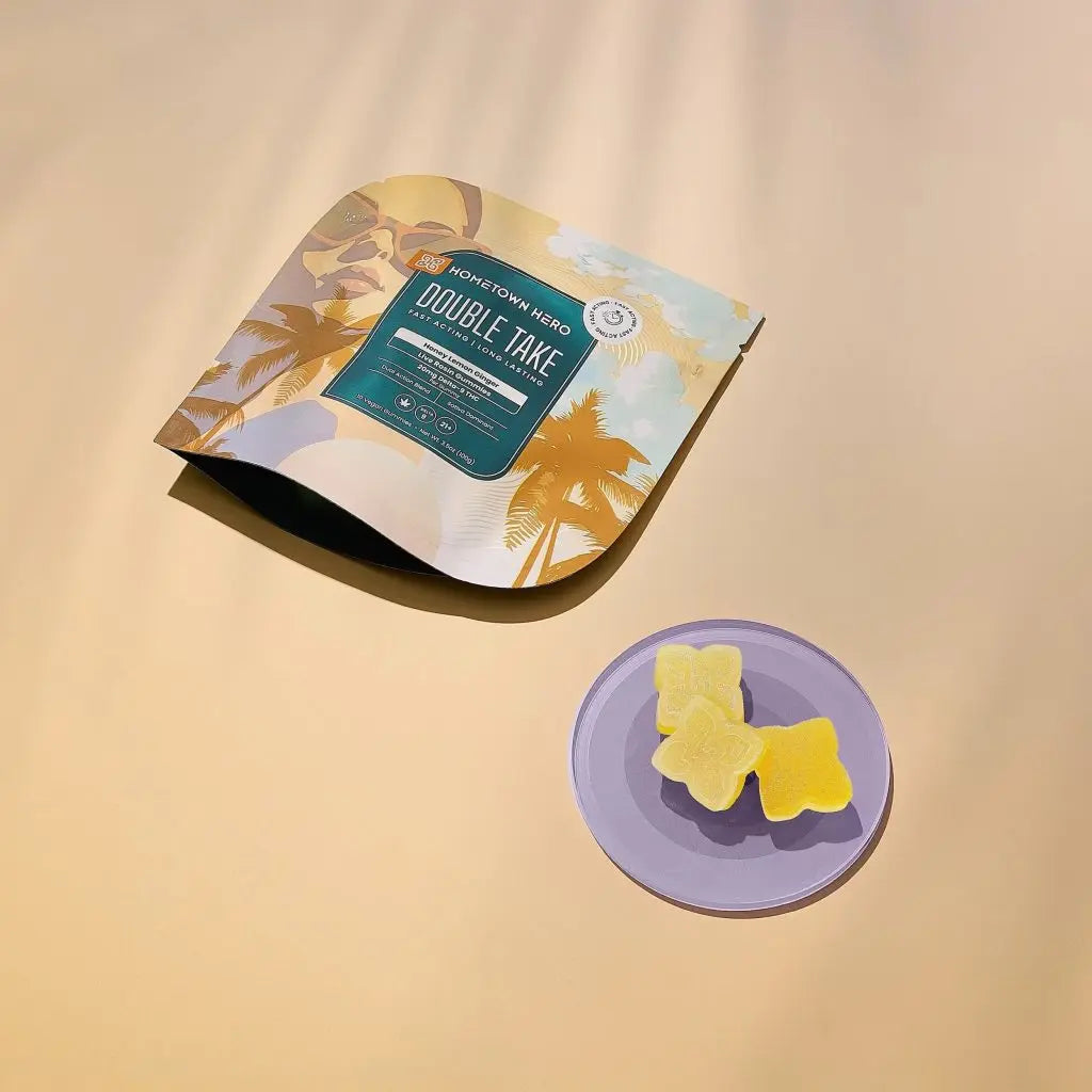 Honey Lemon Ginger Live Rosin Delta 9 Gummies - 20mg, Sativa (10ct) product image