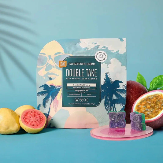 Passion Fruit Guava Live Rosin Delta 9 Gummies - 20mg, Hybrid (10ct) product image