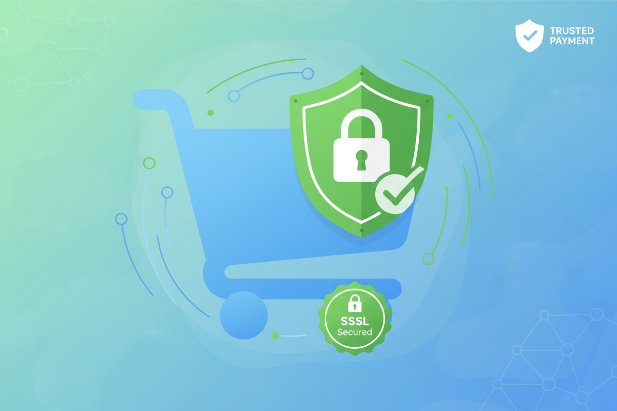 something that visualizes safe, secure checkout