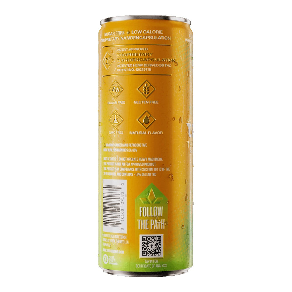 Mango Pineapple Seltzer THC Drink – 10mg THC + 5mg CBD